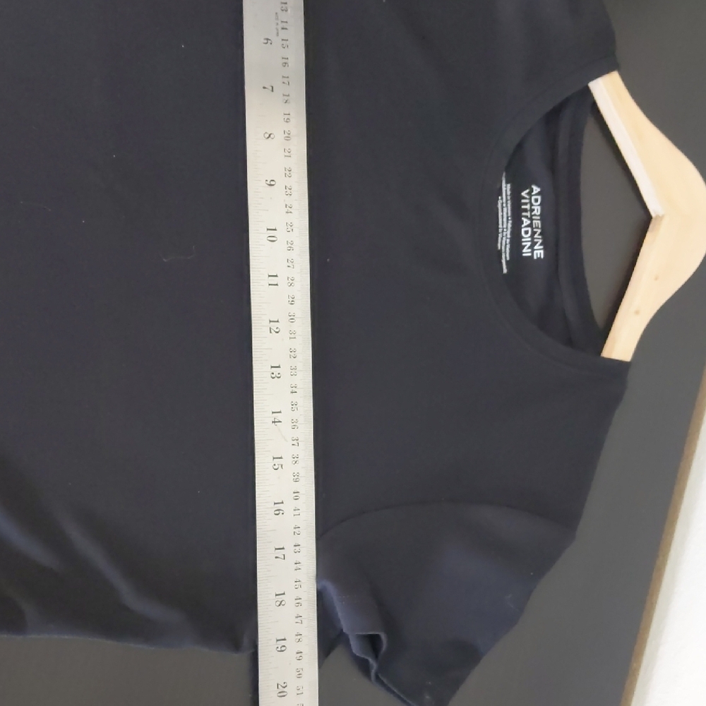 Adrienne Vittadini Black Short Sleeve Crewneck Top - Picture 6 of 7